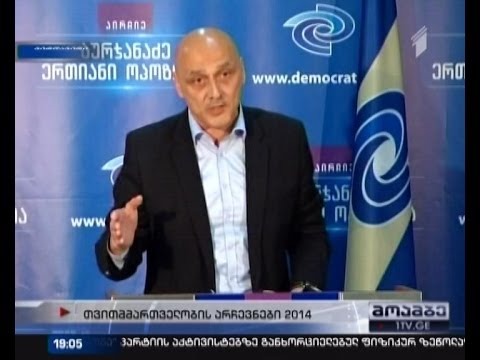 ბრიფინგი \"ნინო ბურჯანაძე-ერთიანი ოპოზიციის\" საარჩევნო შტაბში