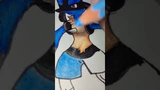 Epic Lucario Fan Art Reveal! | Pokémon Drawing Magic #aaravaarts #drawing #shorts #viralshorts
