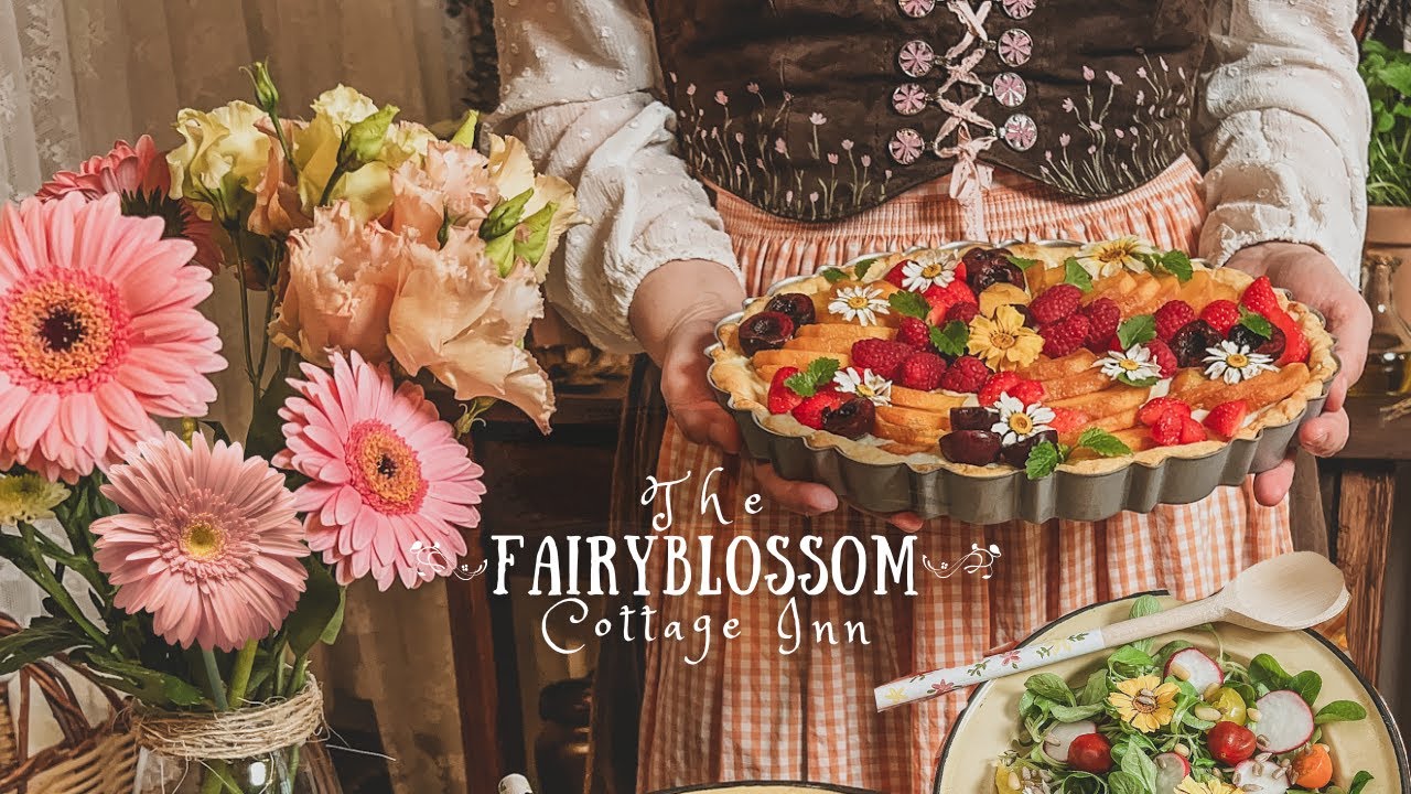 A Summer Afternoon at The Fairyblossom Cottage Inn | Cottagecore Cooking, Baking & Crafts ASMR