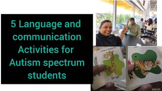 5 Language and Conversation development Activities for Autism #autism #childwithautism 