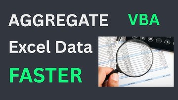 Excel VBA Dictionary vs SUMIFs - Faster Aggregation on Large Data