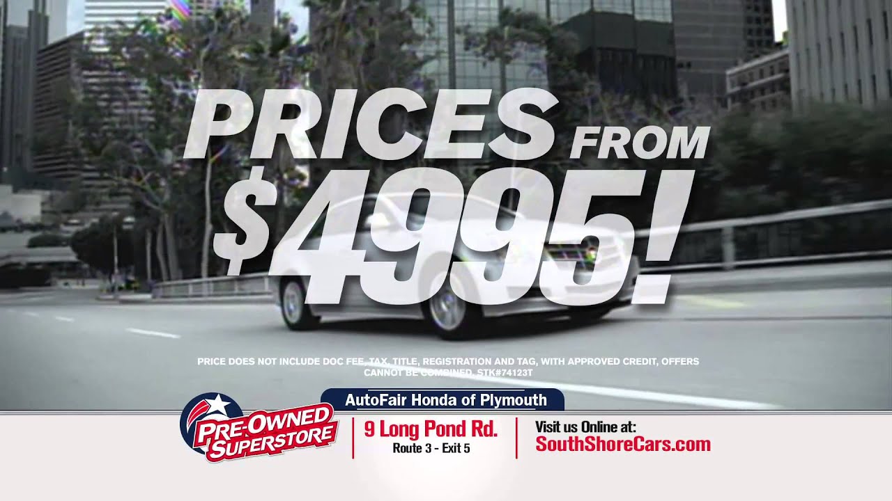 AutoFair Honda of Plymouth South Shore PreOwned Superstore YouTube