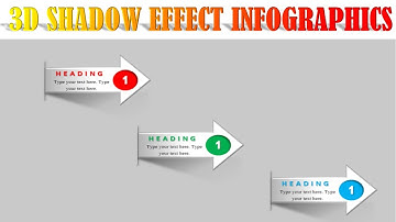 3D Shadow Effect Infographic tutorial