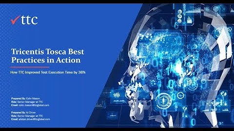 Tosca Best Practices in Action