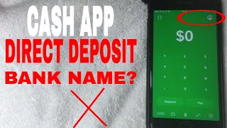 What bank name to use with cash app direct deposit? __ try using my
code and we’ll each get $5! sfgqxgb https://cash.me/$anthonycashhere
price ch...