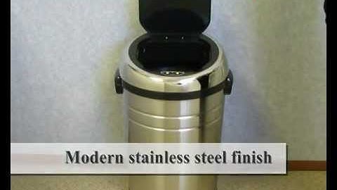 IT-IT23RC - iTouchless 23 Gallon Stainless Steel Automatic Sensor Touchless Trash Can