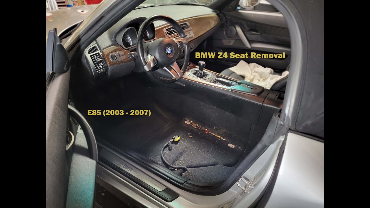 How to remove BMW Z4 seats E85 E86 YouTube