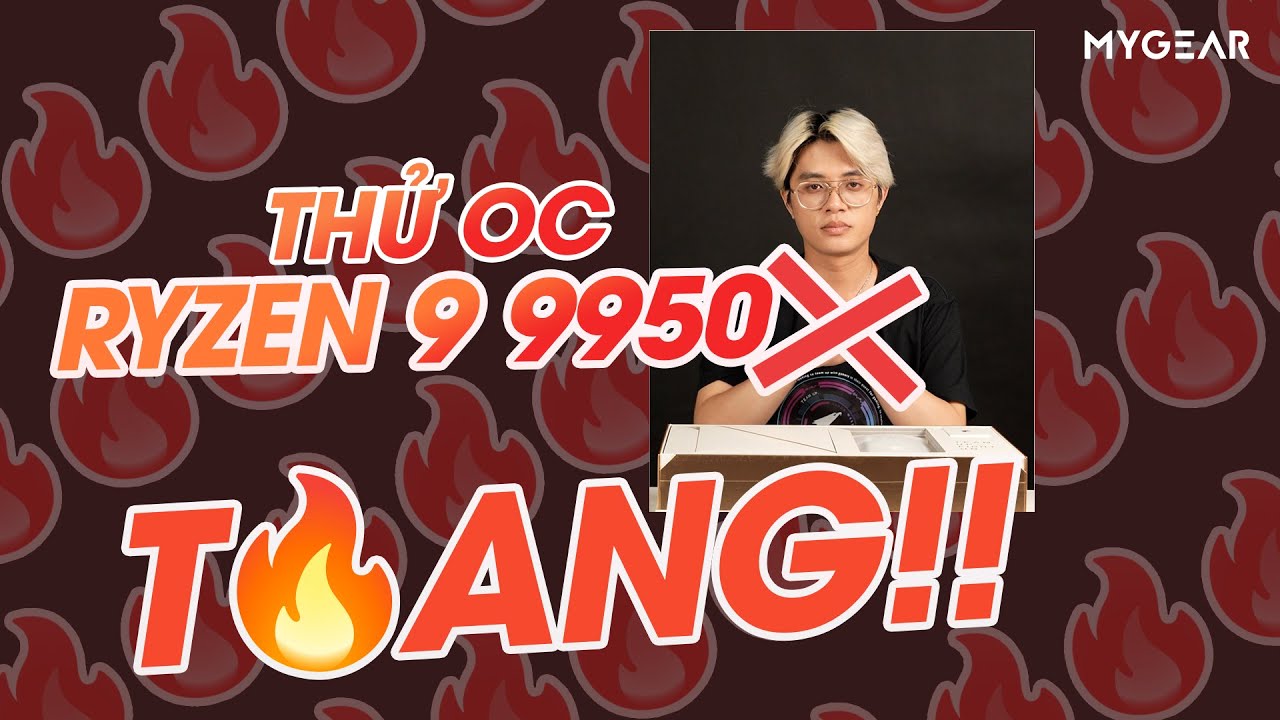 CPU AMD Ryzen™ 9 9950X (Up To 5.6 GHz, 16 Nhân 32 Luồng, 64MB Cache, 170W)