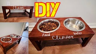 DIY Dog Bowl Stand - DIY Huntress