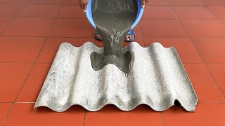 How To Recycle Old Roofing Sheets Into Beautiful Cement Flower Pot Molds  Decorate Your Own Garden