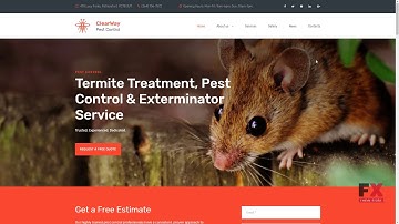 ClearWay - Pest Control Premium Moto CMS 3 Template TMT | Free Templa