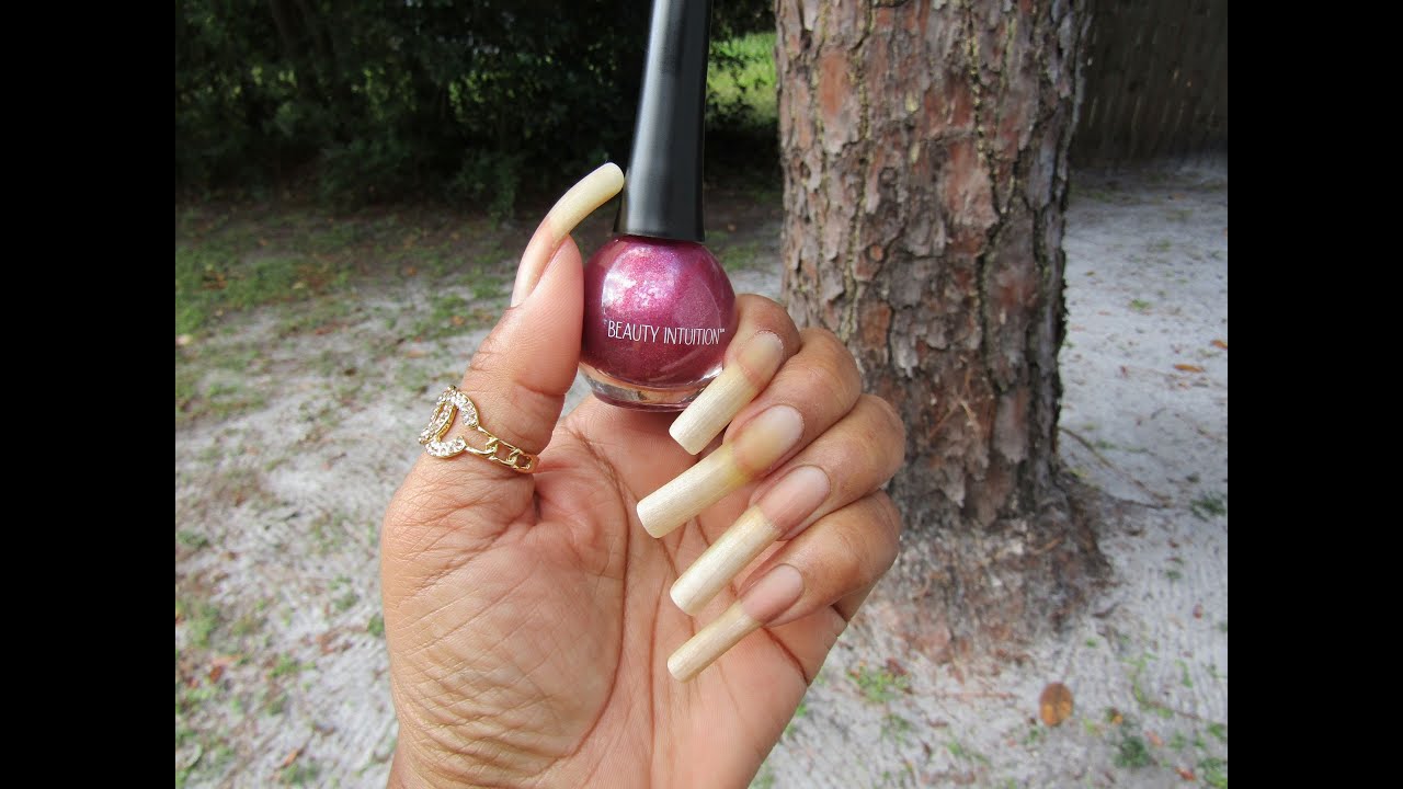 WATCH ME SWATCH BEAUTY INTUITION "BURGUNDY" #nails #nailpolish #dollartree