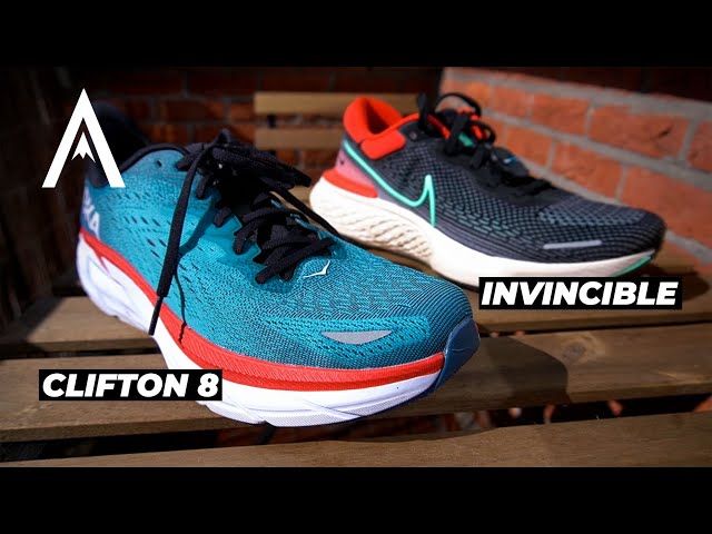 NIKE ZOOMX INVINCIBLE vs HOKA CLIFTON 8 | Battle of the maximalist daily  trainers - YouTube