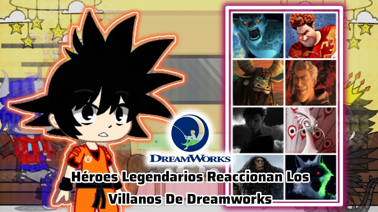 ✨🔥Héroes Legendarios Reaccionan Los Villanos De Dreamworks🖤🌙
