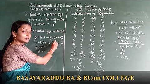 Basavaraddi BA & BCom Degree College/ B.Com  IV Sem /  Regression /PPL BDC
