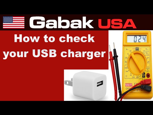 how to check cellphone tablet charger with multimeter - YouTube
