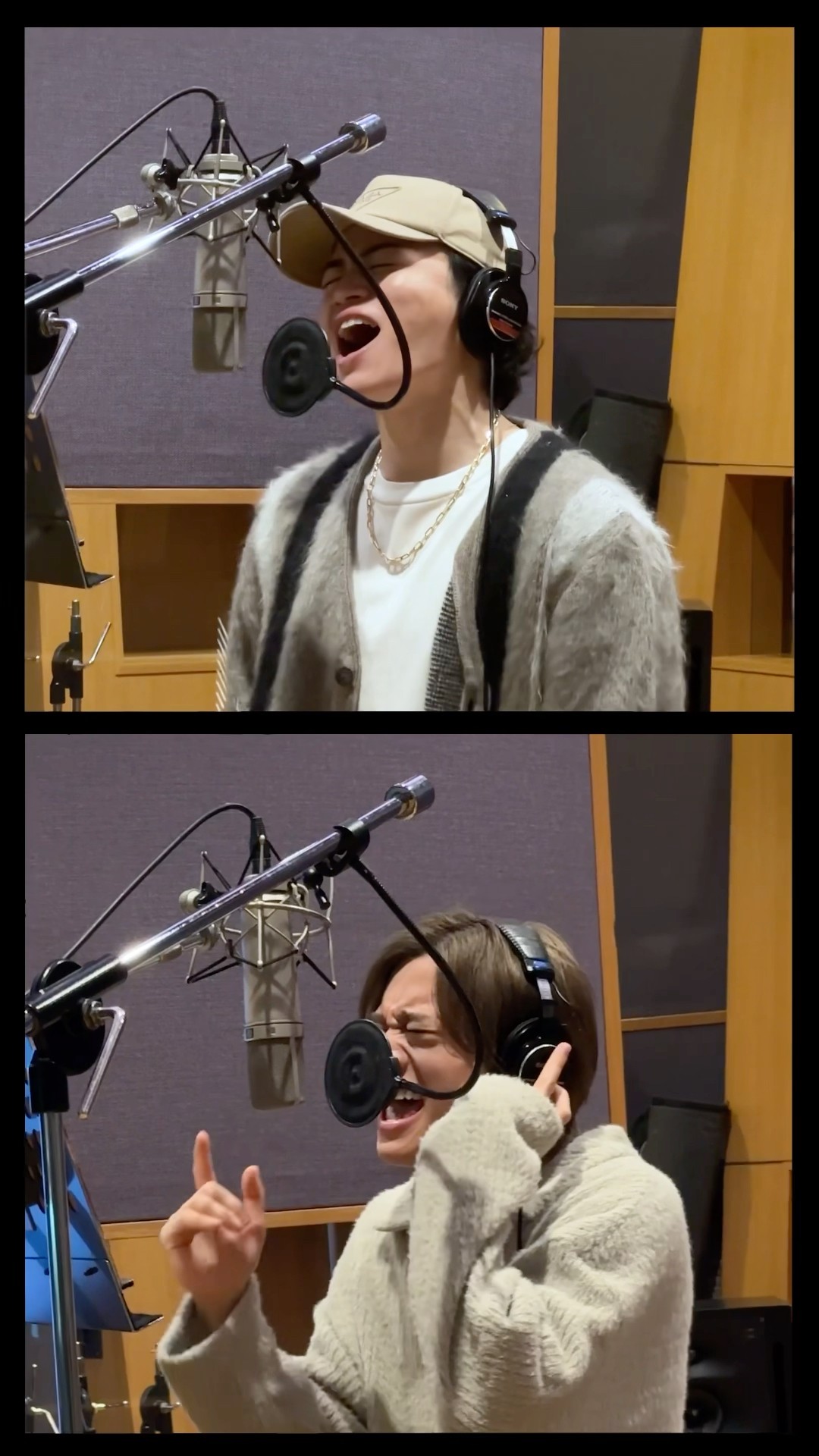 Rock this Party｣のレコーディング中🎤🎶 #菊池風磨 ＆ #猪俣周杜 ver
