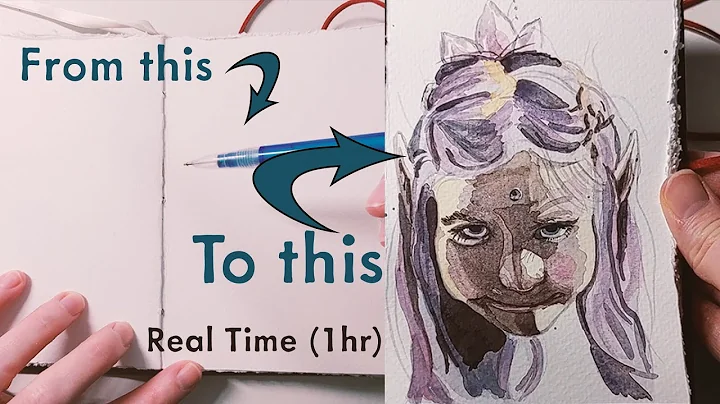 Watercolor Painting | Real Time | "Mischief" | No ...