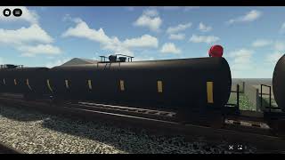 CN 8328 EMD SD75ACC leads NS 171 passing through Rockwood, Tennessee