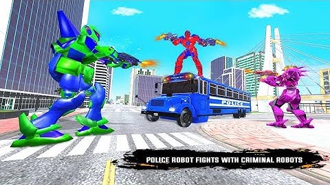 Police Bus Robot Car Transform Game