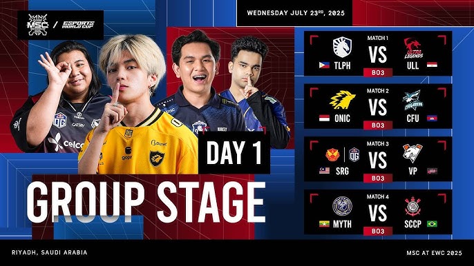 đź”´ LIVE | GROUP STAGE DAY 1 | MLBB MSC at EWC 2025 | (ENG)