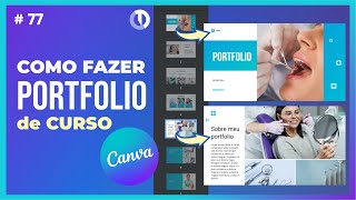 Como fazer um portfolio o Canva fácil (Curso de Canva Grátis)