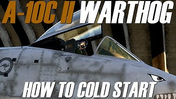 How to cold start the A-10C II Warthog #dcsworld #topgun #a10