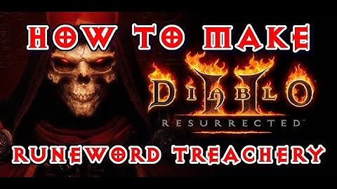 Diablo 2 Resurrected - How to make Runeword Treachery Shael Thul Lem