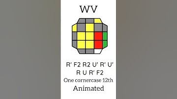 Winter Variation one corner case 12 th #cubealgorithms Animated tutorial