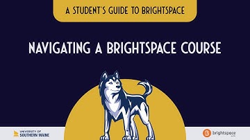 Navigating a Brightspace Course