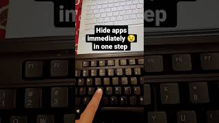 hide apps on laptop/pc in one shortcut #shorts #computershortcutkeys