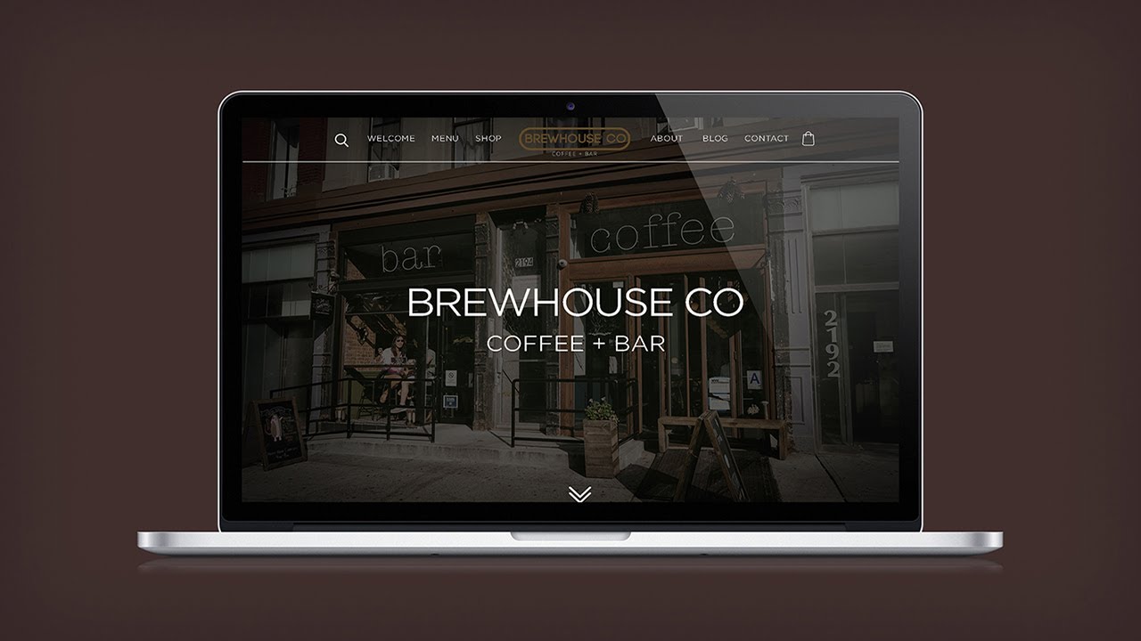 Brewhouse Website | MacBook Pro Mock Up