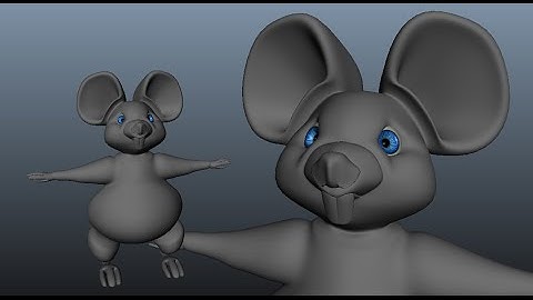 The Fat Mouse - 3D character modeling tutorial 2/2 | MAYA character modeling tutorial