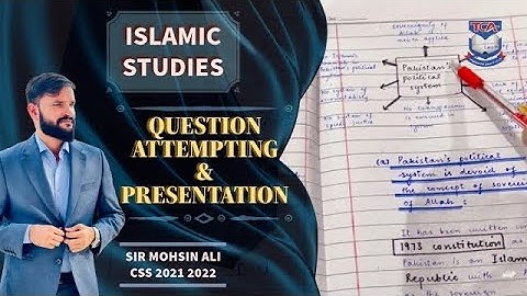 Islamiyat Attempting Method | Islamic Studies question attempting and presentation techniques #css