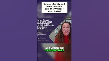 Decentralized Identity: What