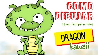 Como Dibujar Dragon Kawaii 2 Dibjo Facil Para Niños