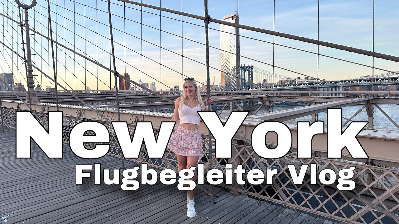 Flugbegleiter Vlog New York bei Sonnenuntergang: Joggen über die Brooklyn & Manhattan Bridge