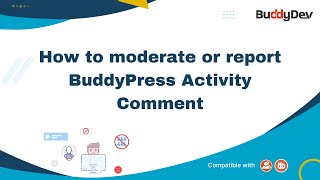 How to moderate (report) BuddyPress Activity Comment screenshot 3