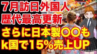 訪日外国人が単月歴代最多更新！！さらに日本製〇〇も..