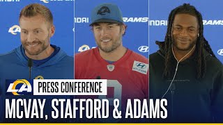 Sean McVay Talks Injury Updates; Matthew Stafford \u0026 Davante Adams On Puka Nacua's Resiliency Sean McVay Talks Injury Updates; Matthew Stafford \u0026 Davante Adams On Puka Nacua's Resiliency