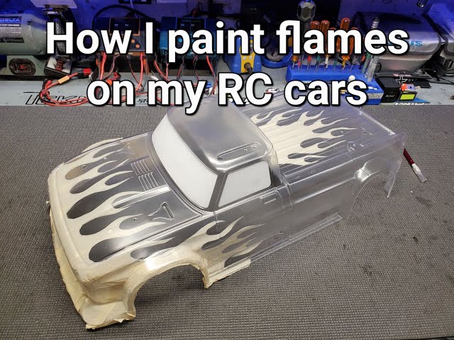 How I paint flames on my RC bodies 