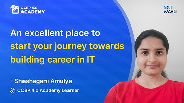 ✨Mastering Concepts and Building Projects with NxtWave Academy - Amulya’s Journey For a Tech Career💻