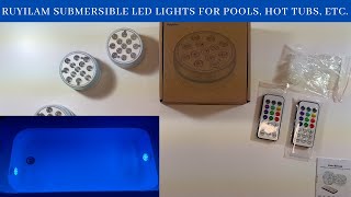 Ruyilam Submersible LED Lights Review!