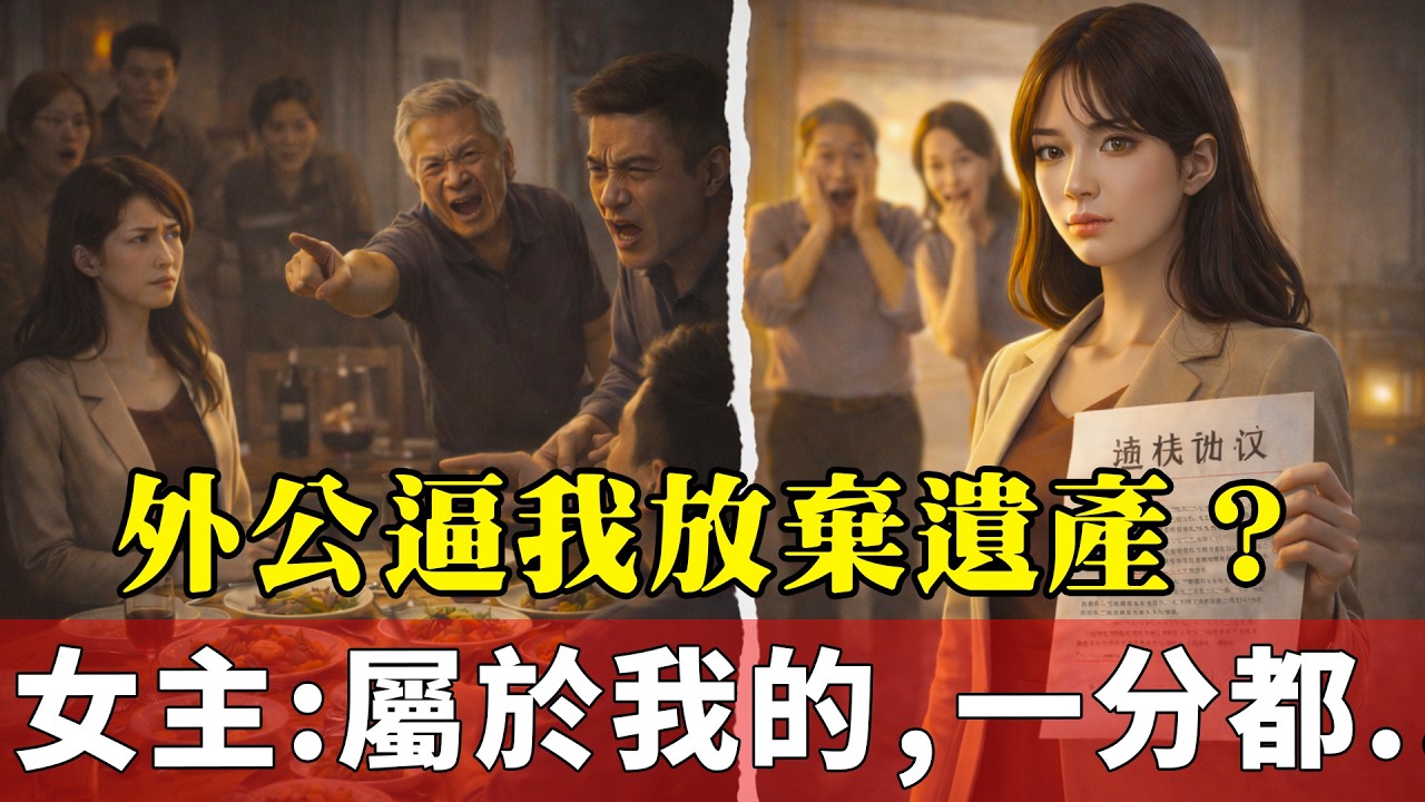 「你是外姓人，沒資格分錢！」貪婪 親戚想獨吞亡母股份？我反手把他們送進監獄！#家庭倫理 #爽文 #遺產爭奪 #重男輕女