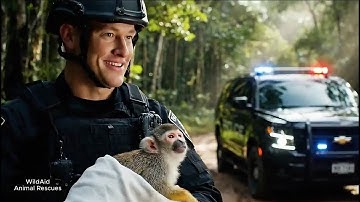 Brave Heroes Save Poor Squirrel Monkey from Giant Python’s Terrifying Attack 🐍