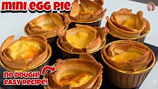 This is the EXACT RECIPE to make NO DOUGH MINI EGG PIE! NO KNEAD/NO OVEN PIE/EGG PIE RECIPE/