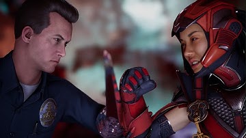 Mortal Kombat 1 - T-1000 vs Sektor | All Intro/Interaction Dialogues