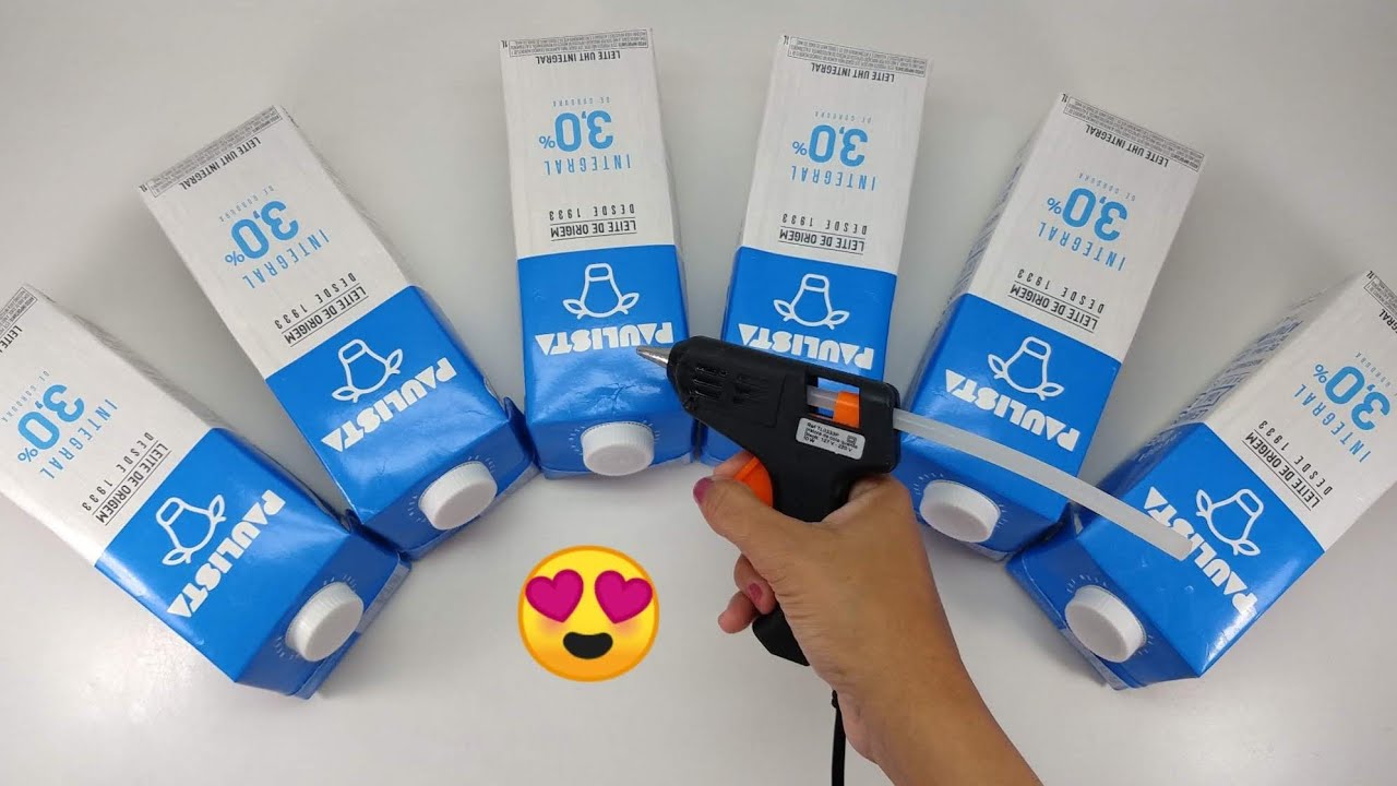 3 IDÉIAS CRIATIVAS COM CAIXA DE LEITE 💖