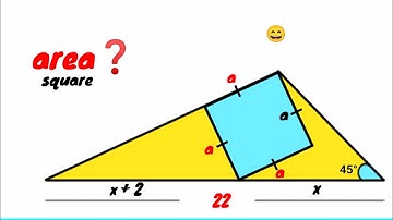 Can you find area of the Blue Square? | (Fun Geometry Problem) | #math #maths | #geometry
