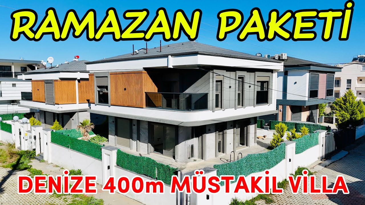 Didimde Denize Yürüyerek Gidebileceğiz Köşe Başı Tam Müstakil Havuzlu Villa | No:493